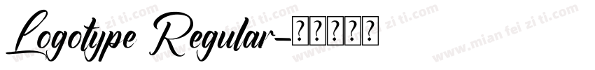 Logotype Regular字体转换